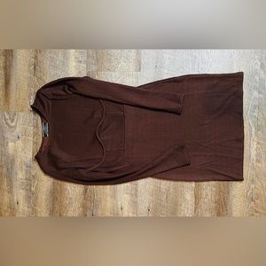 Brown long sleeve dress